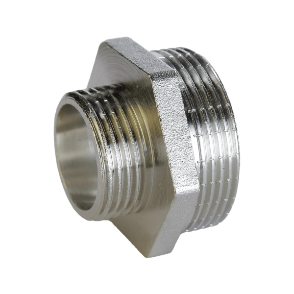 Ниппель латунный VLMZ А0509А(нк) 1 1/2" x 1"