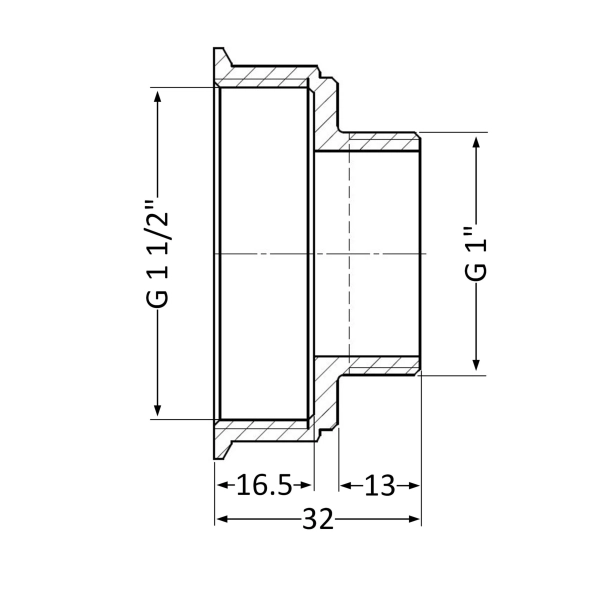 Переход Thermo Alliance Standard 1 1/2"х1" ВЗ (SD4094025 ...