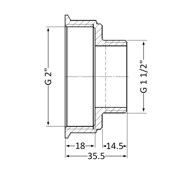 Переход Thermo Alliance Standard 2"х1 1/2" ВЗ (SD4095040 ...