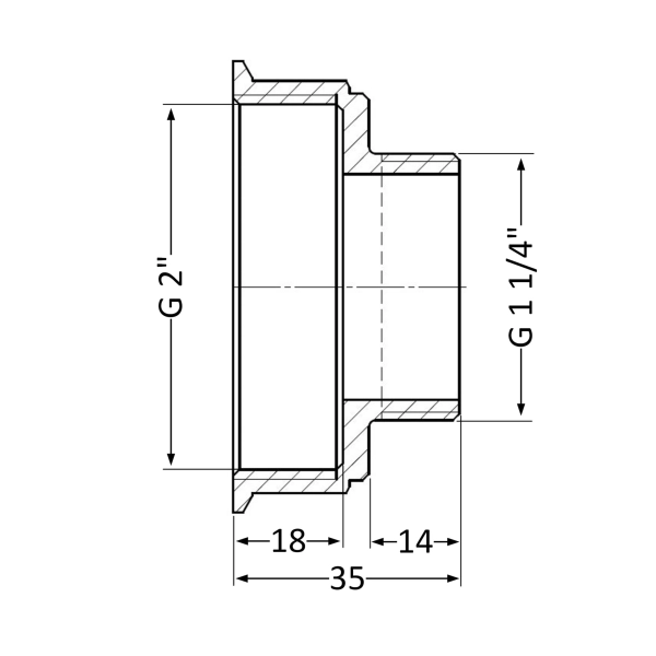 Переход Thermo Alliance Standard 2"х1 1/4" ВЗ (SD4095032 ...