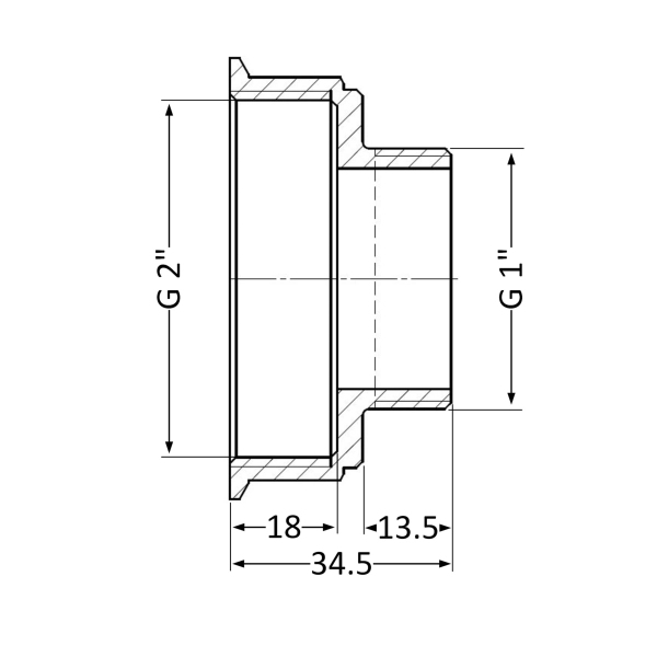 Переход Thermo Alliance Standard 2"х1" ВЗ (SD4095025)