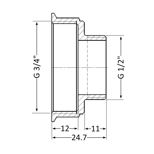Переход Thermo Alliance Standard 3/4"х1/2" ВЗ (SD4091520 ...