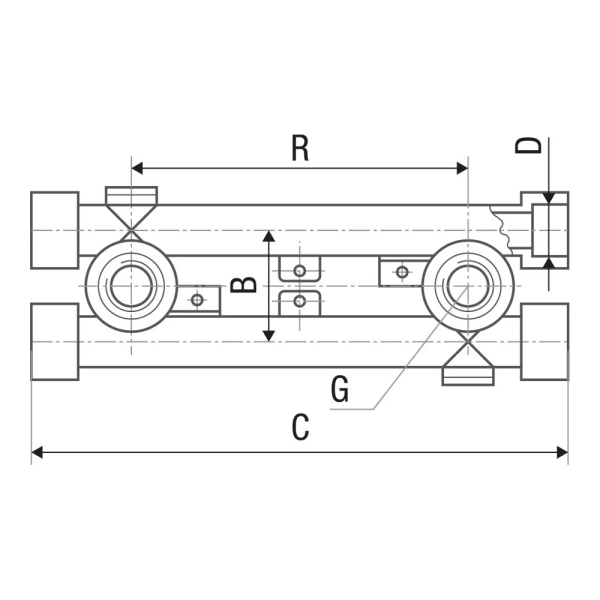 Планка под смеситель ITAL ITC501 PPR 20 мм 1/2"