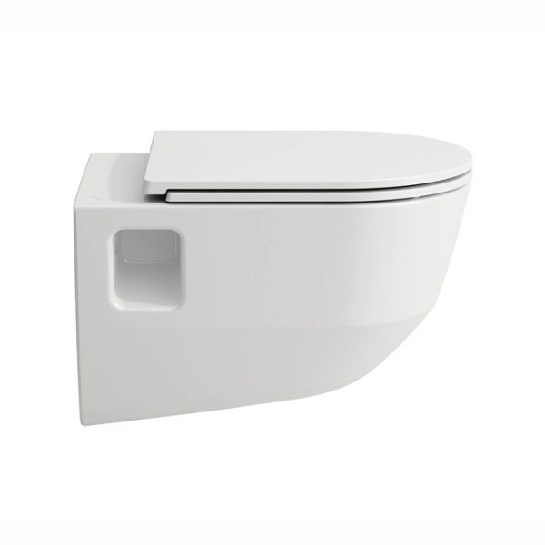 Подвесной унитаз LAUFEN PRO RIMLESS 530x360 полукруглый, ...