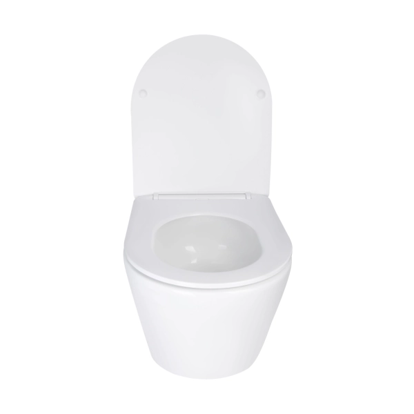 Подвесной унитаз Qtap Swan Ultra Quiet 485x360 овальный, ...