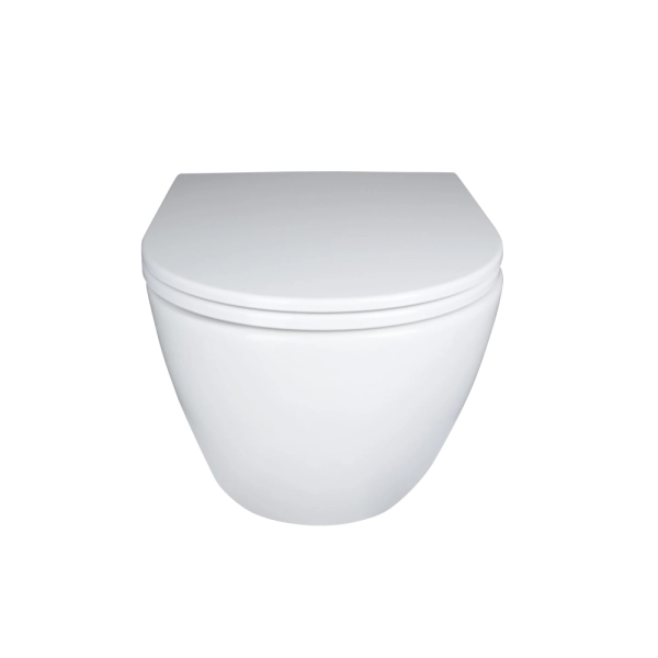 Подвесной унитаз Qtap Robin Ultra Quiet 490x365 овальный ...