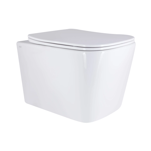 Подвесной унитаз Qtap Tern 525x345 прямоугольный, с сиде ...