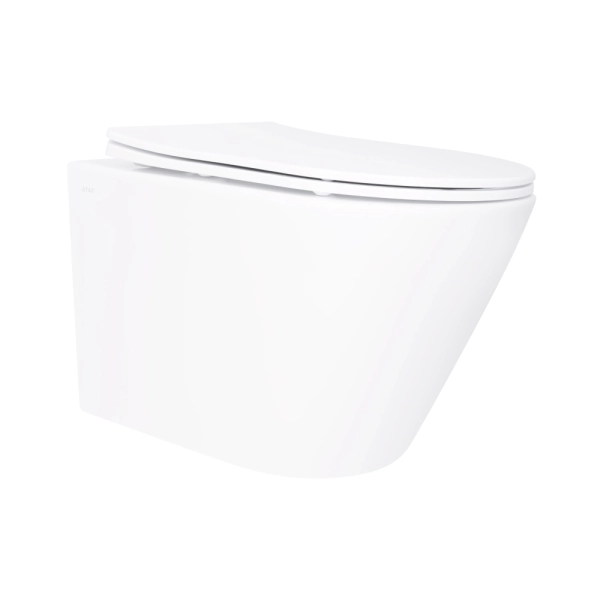 Подвесной унитаз Qtap Swan 520x360 овальный, с сидением, ...