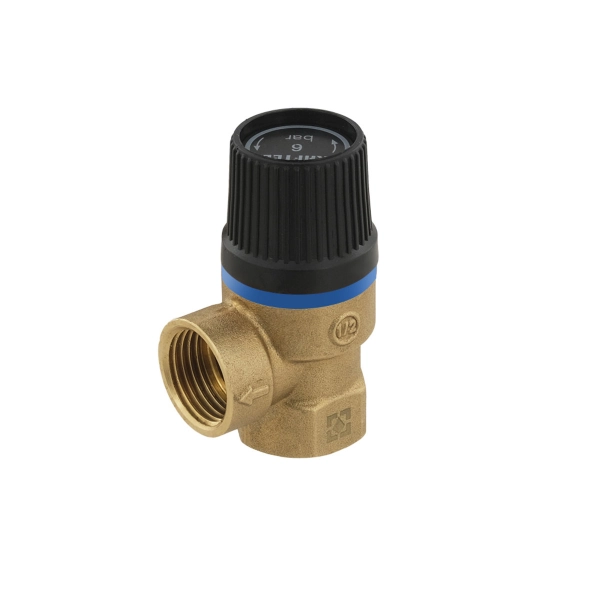 Подрывной клапан Raftec PN6 1/2″ ВВ угловой, латунь (RPR ...