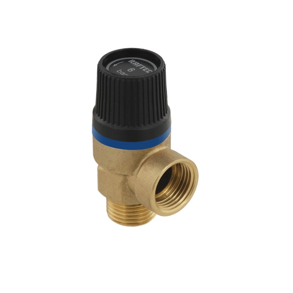 Подрывной клапан Raftec PN6 1/2″ ВН угловой, латунь (RPR ...