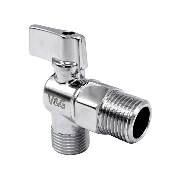 Приборный кран V&G 1/2"х1/2" угловой, латунь (VG-501 ...