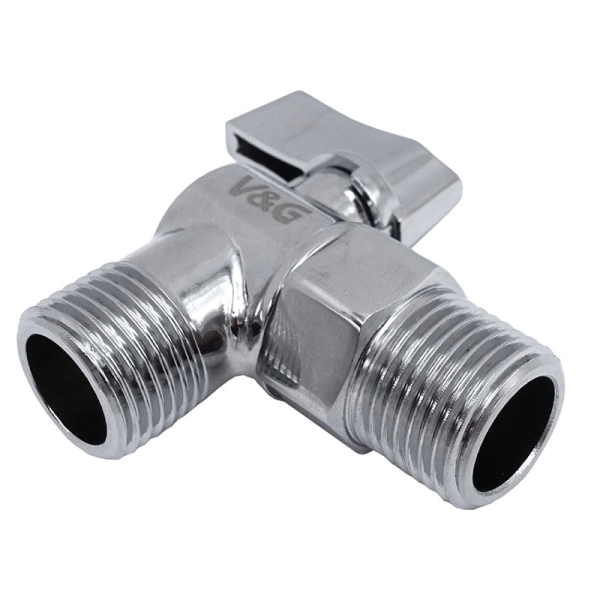 Приборный кран V&G 1/2"х1/2" угловой, латунь (VG-501 ...