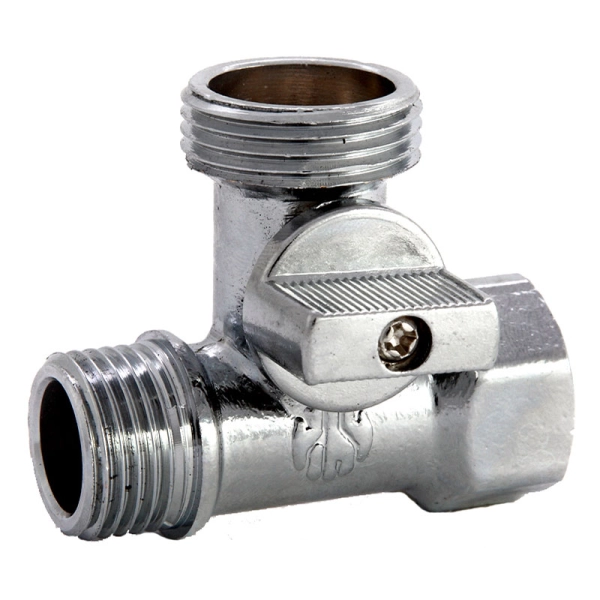 Приборный кран АSCO 1/2"х3/4“х1/2” угловой, латунь (AS-A ...