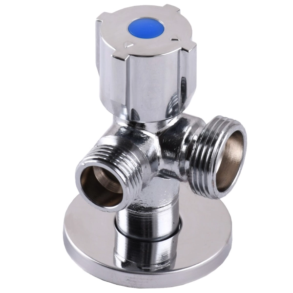Шаровой кран SELBA 1/2"x3/4"x1/2" ННН угловой, латунь