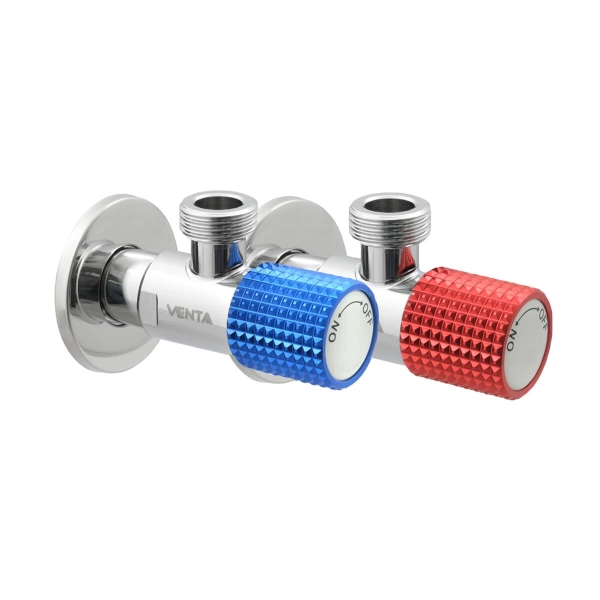Приборный кран Venta 1/2″x1/2" угловой, латунь (VUBR2C)  ...