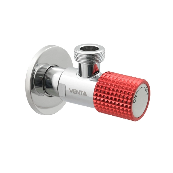 Приборный кран Venta 1/2″x1/2" угловой, латунь (VUBR2C)  ...