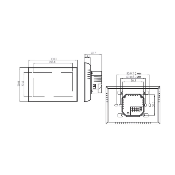 Недельный термостат Thermo Alliance BHT-8000GCLW сенсорн ...