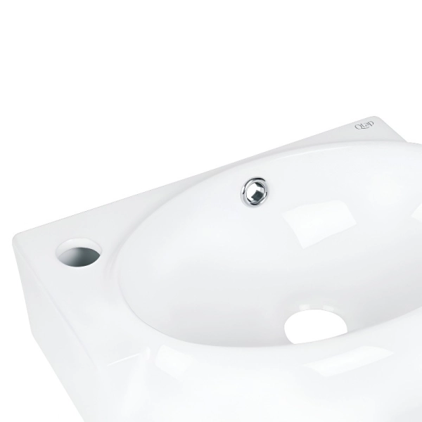 Раковина подвесная Qtap Leo 430x290x140 белая (QT1111501 ...