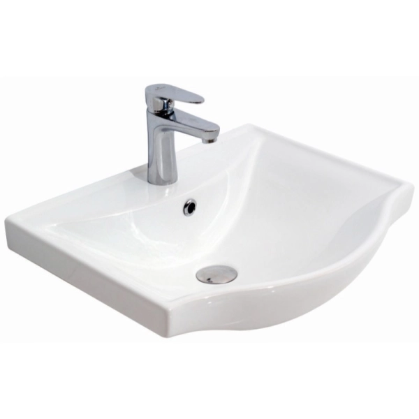 Раковина накладная RJ TULIP 555x460 прямоугольная керами ...
