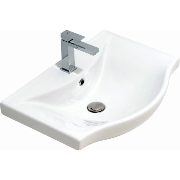 Раковина накладная RJ TULIP 650x460 прямоугольная керами ...