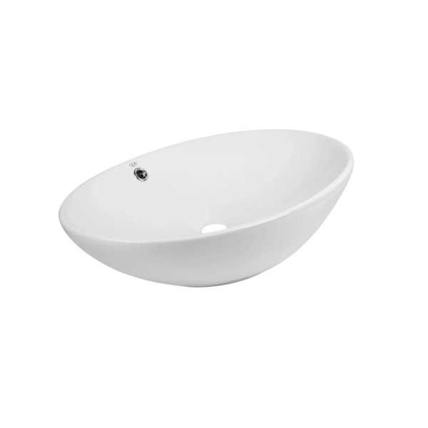 Раковина накладная Qtap Dove 630х415 овальная, белая (QT ...