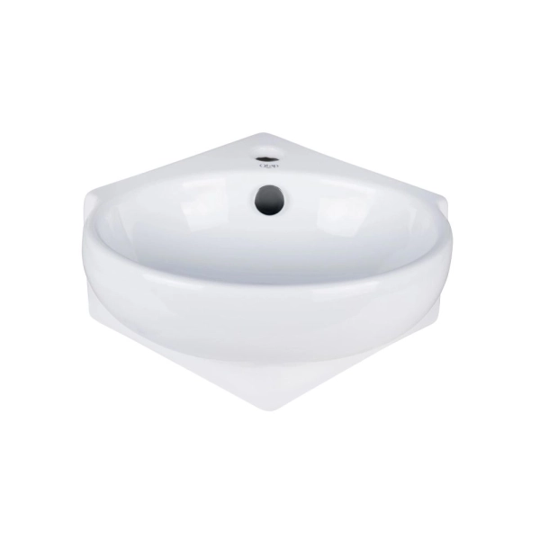 Раковина подвесная Qtap Leo 360х250 угловая, белая (QT11 ...