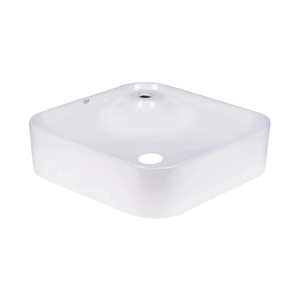 Раковина накладная Qtap Stork 430х430 квадратная, белая  ...