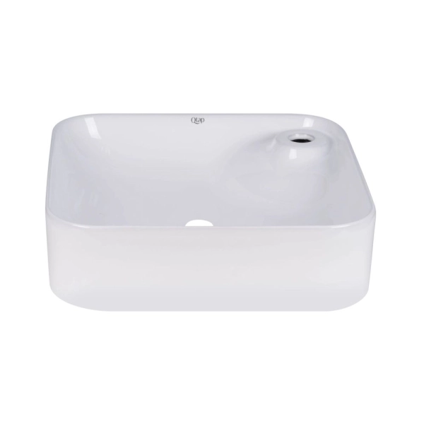 Раковина накладная Qtap Stork 430х430 квадратная, белая  ...