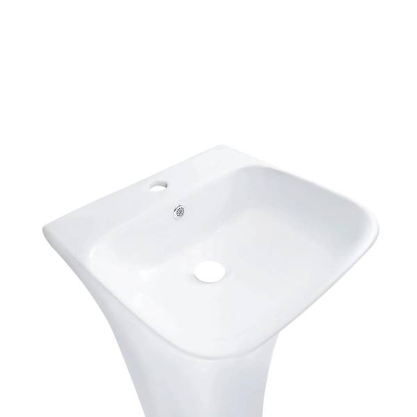 Раковина напольная Qtap Crow 825х425 прямоугольная, бела ...