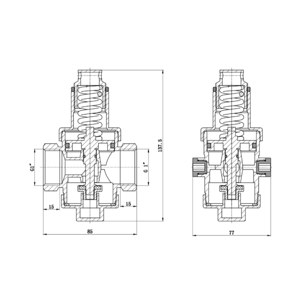 Редуктор давления Thermo Alliance Forte 1"х1" для воды,  ...