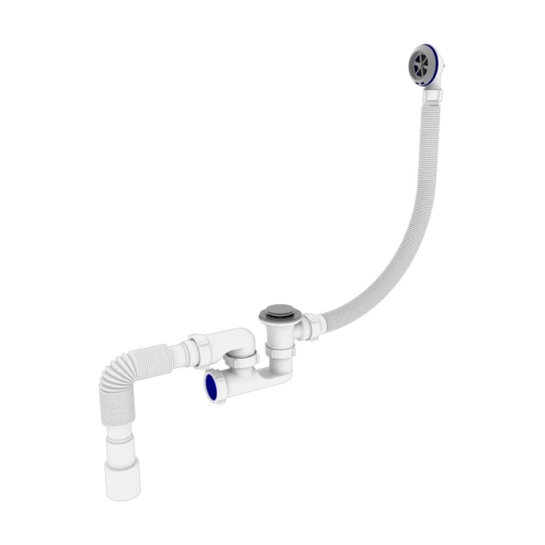 Сифон для ванны Kronoplast 1 1/2" пластик, белый (SR2720 ...