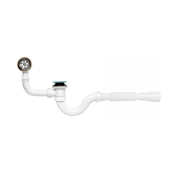 Сифон для ванны Kronoplast 1 1/2" пластик, белый (SV2720 ...