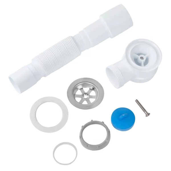 Сифон для поддона ITAL D1010 1 1/2" пластик, белый (SG09 ...