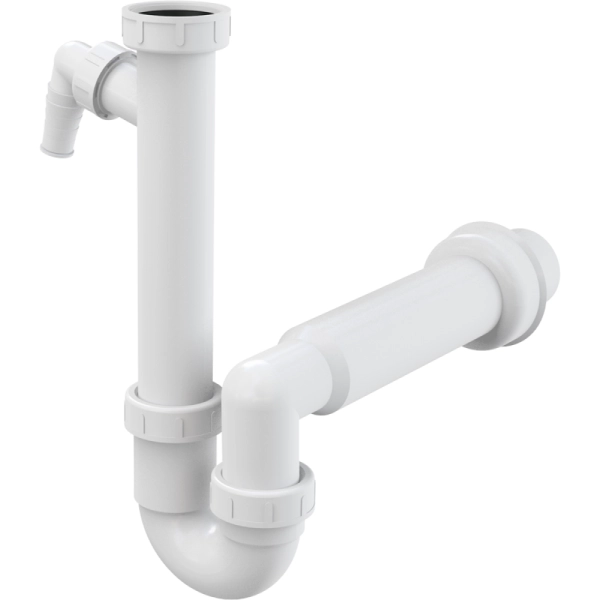Сифон для мойки Alcaplast пластик, белый (A81-DN50)
