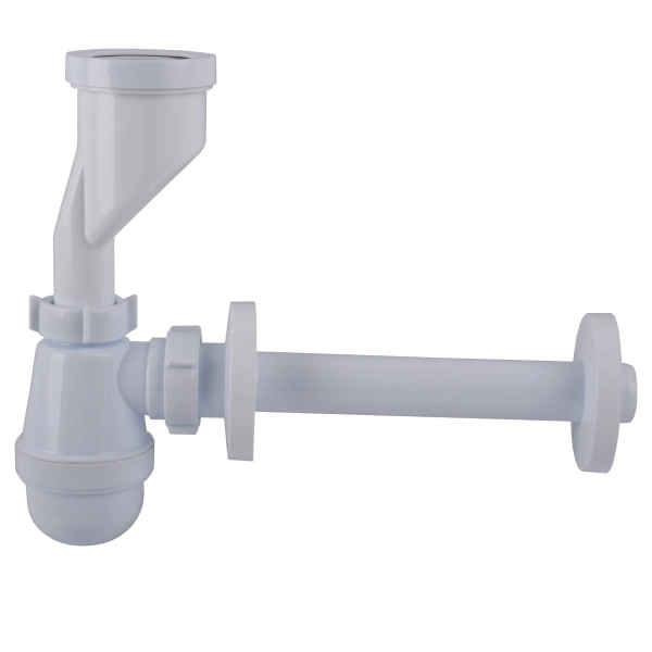 Сифон для писсуара Optimum 1 1/2″ пластик, белый