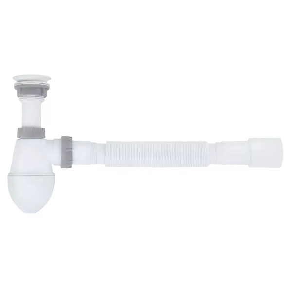Сифон для раковины ITAL U1011 1 1/4" пластик, белый (STE ...