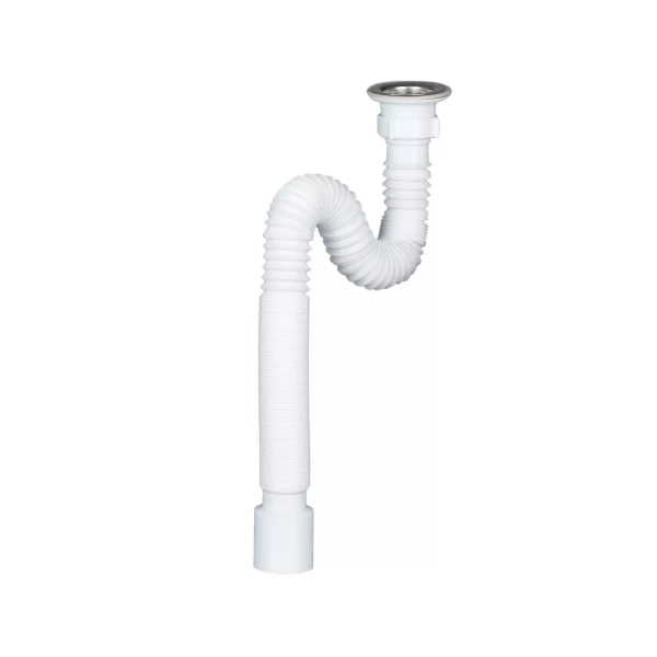 Сифон для раковины SoloPlast 1 1/2" пластик, белый (Г010 ...