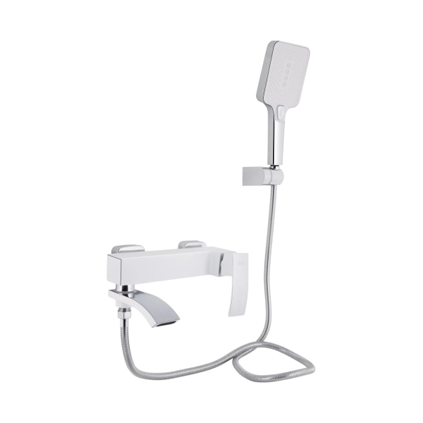 Смеситель для ванны Qtap Swan Cascada однорычажный, хром ...