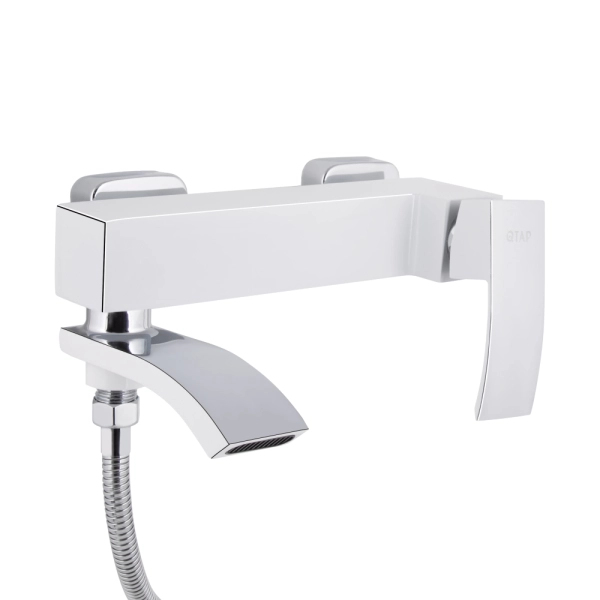 Смеситель для ванны Qtap Swan Cascada однорычажный, хром ...