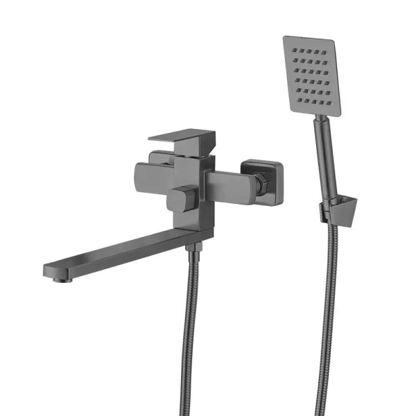 Смеситель для ванны Wezer PRO7А-02-GUNGREY однорычажный, ...