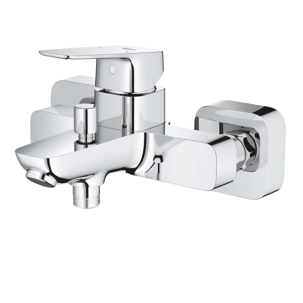 Смеситель для ванны Grohe Cubeo однорычажный, хром + руч ...
