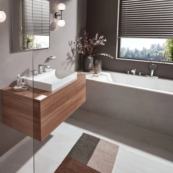 Смеситель для ванны Hansgrohe Vivenis двухрычажный, брон ...