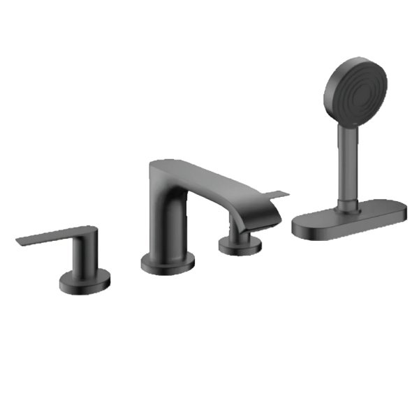 Смеситель для ванны Hansgrohe Vivenis двухрычажный, черн ...