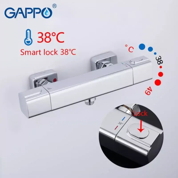 Смеситель для душа Gappo G2091 термостатический, хром
