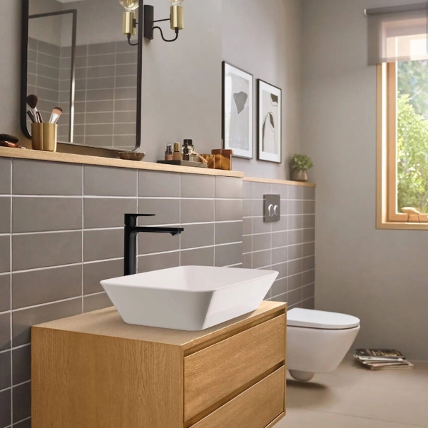 Смеситель для умывальника Hansgrohe Rebris E однорычажны ...