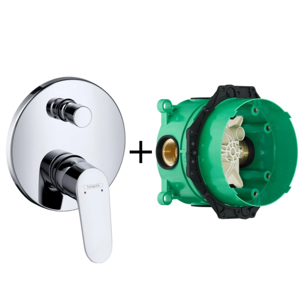 Смеситель для душа Hansgrohe Focus однорычажный, хром +  ...