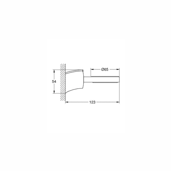 Держатель стакана Grohe Tenso настенный, хром (40287000)