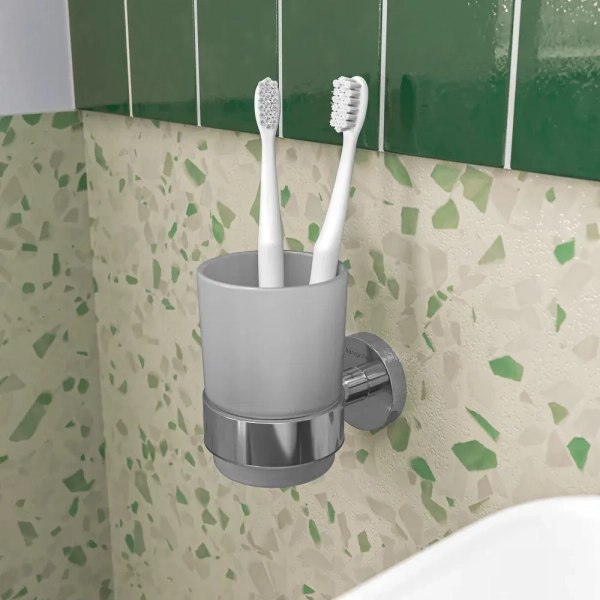 Стакан для зубных щеток Hansgrohe Logis настенный, хром  ...