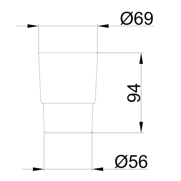 Стакан для зубных щеток Frap F752 стекло, матовый
