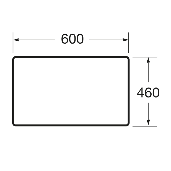 Столешница для ванной Roca Victoria Basic Modular 600x46 ...